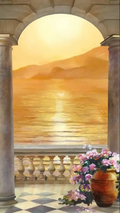 Фреска STEINBAU AMUR "Закат на море"