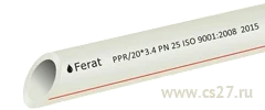 Фото для Труба FERAT PPR- HW 25х3,5 PN20 4м