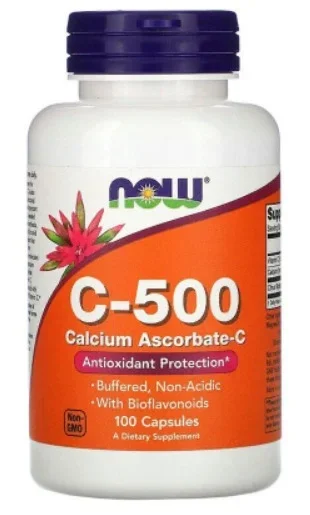 Фото для Витамин С NOW Calcium Ascorbate 500 100капс.
