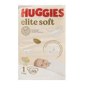 Фото для Подгузники HUGGIES elite soft 1 3-5кг 50шт