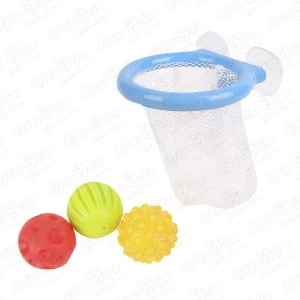 Фото для Игрушка для ванны Lanson Toys Мячики с сачком с 19мес