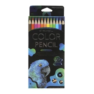 Фото для Карандаши цветные JUNGER трехгранные 12шт 3мм в ассортименте