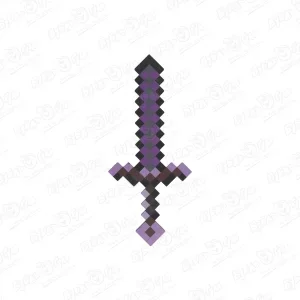 Фото для Меч пиксельный деревянный фиолетовый
