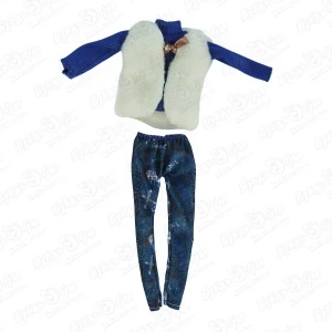 Фото для Одежда для куклы жилетка с джинсами в ассортименте