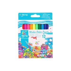 Фото для Фломастеры JUNGER Water color Кораблик 12цветов в ассортименте