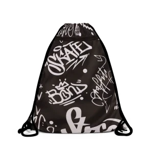 Фото для Мешок для обуви JUNGER Черно-белое граффити с карманом
