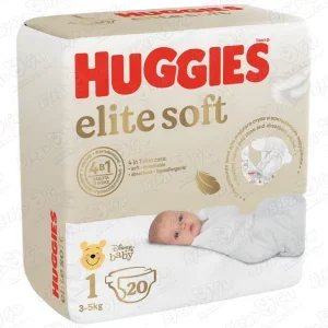 Фото для Подгузники HUGGIES Elite Soft 1 3-5кг 20шт