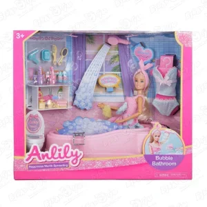 Фото для Кукла Anlily с набором Ванная комната с 3лет