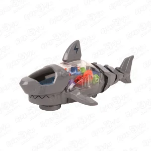 Робо-акула Lanson Toys на батарейках с вращающимися шестернками световые и звуковые эффекты в ассортименте