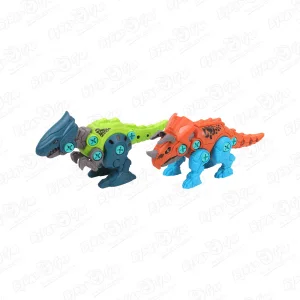 Набор Diy toys сборные фигурки динозавров 2шт