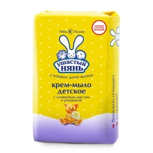 Фото для Крем-мыло Ушастый нянь с оливковым маслом и ромашкой 90г