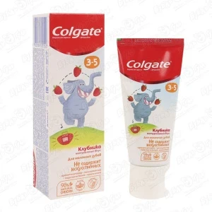 Фото для Паста зубная Colgate со вкусом клубники 60мл 3-5лет