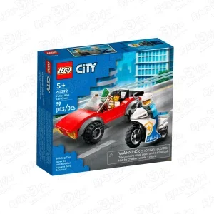 Конструктор LEGO CITY Полицейская погоня на байке