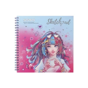 Фото для Скетчпад девушка с сердцем 40листов
