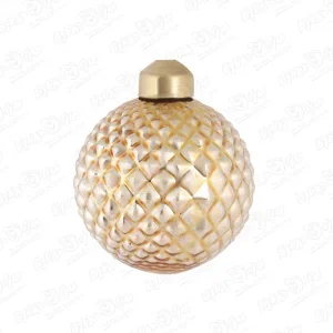 Фото для Украшение елочное шар лофт золотой стеклянный 6см