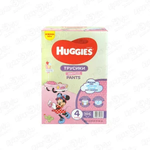 Подгузники-трусики HUGGIES Disney box для девочек 9-14кг 104шт