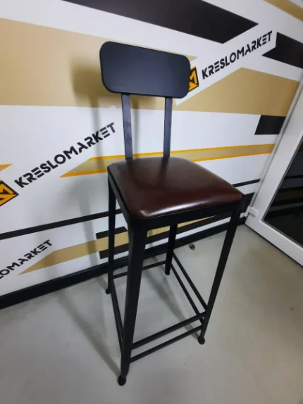 Фото для Барный стул со спинкой "Steel Bar" в стиле LOFT, Арт. 339