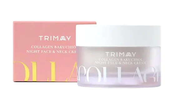 Trimay Collagen Bakuchiol Night Face & Neck Cream / Ночной крем для лица и шеи