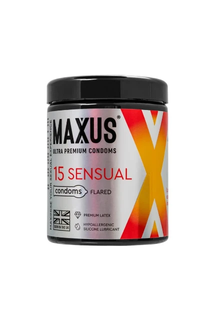 Фото для Презервативы Maxus SENSUAL, классические, латекс, 15 шт