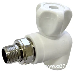 Фото для Кран шаровой угловой для отопления PPR 25*1/2 НР