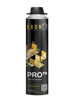 Фото для Профессиональная монтажная пена всесезонная Kronbuild Pro 70, 900 гр