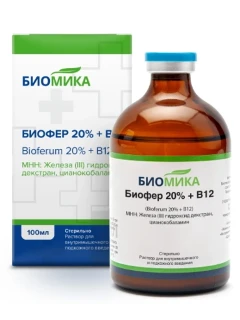 Фото для Биофер 20% +В12 флакон 100 мл