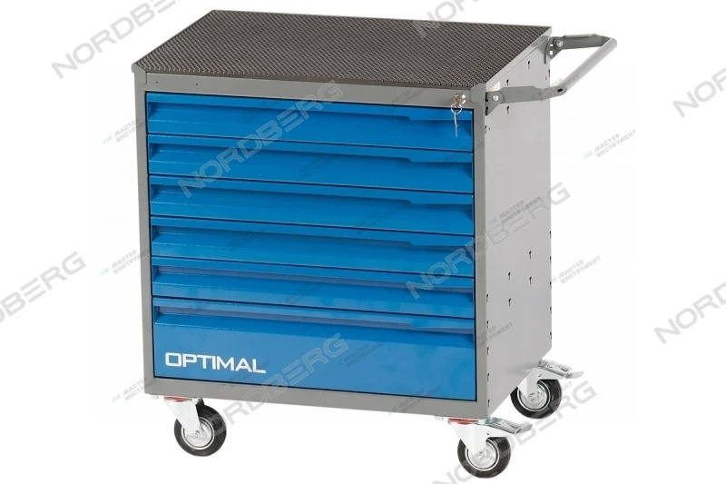 Фото для Тележка инструментальная, 6 выдвижных ящиков OPTIMAL NT126